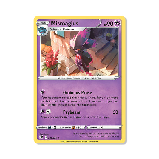 Mismagius Pokémon Pokémon Astral Radiance - Normal kaart | Engels