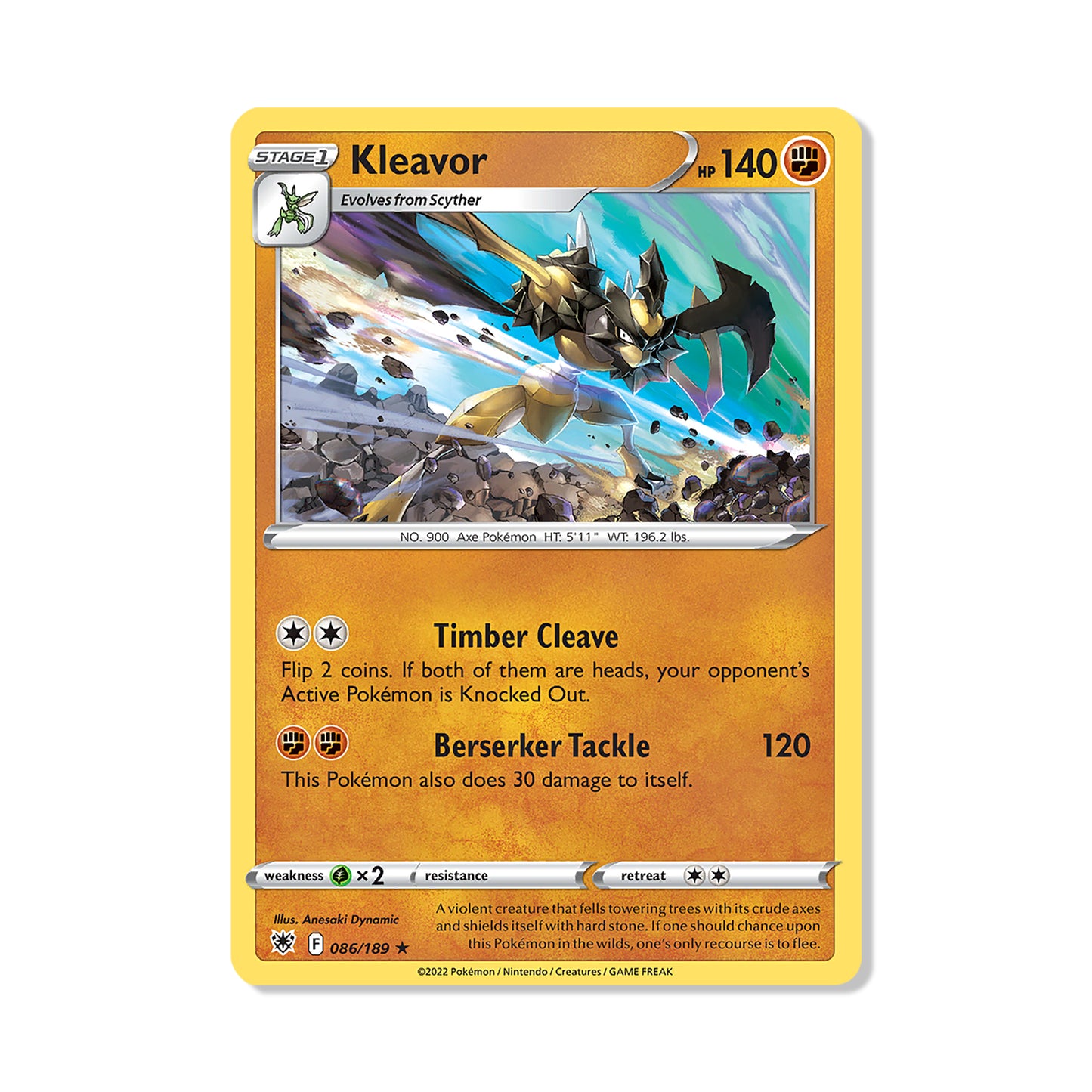 Kleavor Pokémon Pokémon Astral Radiance - Holo kaart | Engels