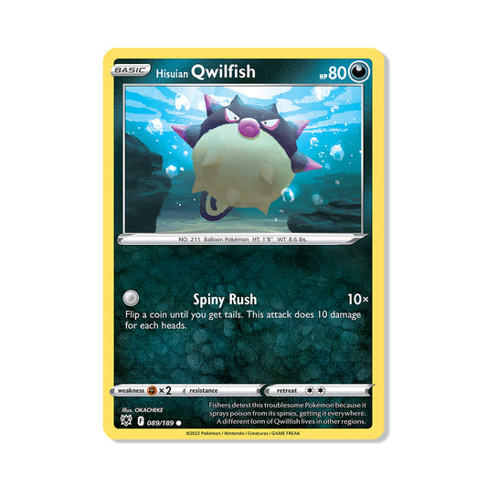Hisuian Qwilfish Pokémon Pokémon Astral Radiance - Normal kaart | Engels