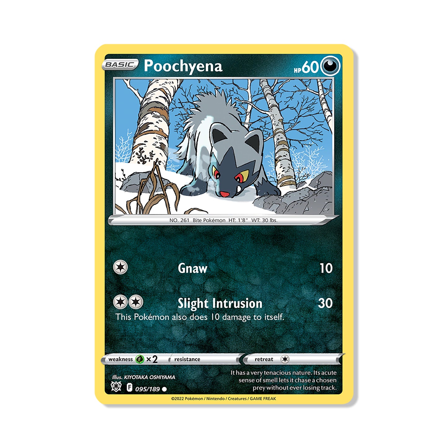 Poochyena Pokémon Pokémon Astral Radiance - Normal kaart | Engels