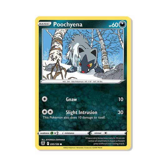 Poochyena Pokémon Pokémon Astral Radiance - Normal kaart | Engels