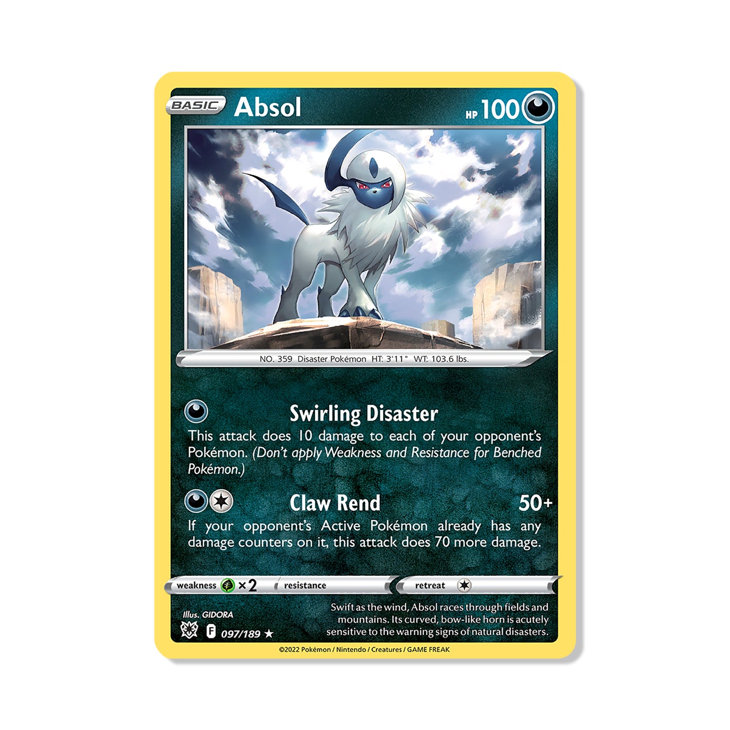 Absol Pokémon Pokémon Astral Radiance - Holo kaart | Engels