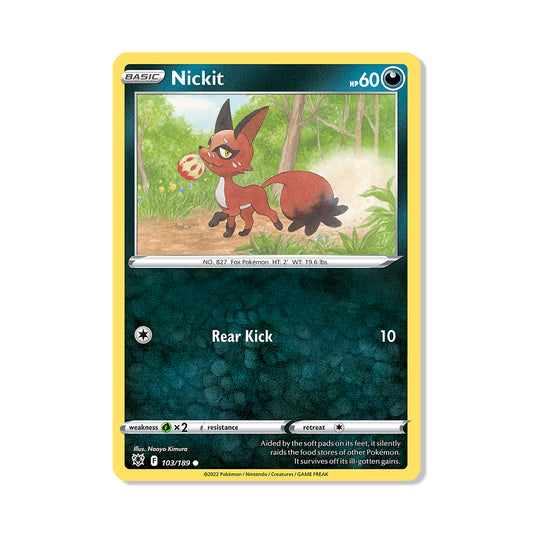 Nickit Pokémon Pokémon Astral Radiance - Normal kaart | Engels