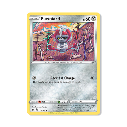 Pawniard Pokémon Pokémon Astral Radiance - Normal kaart | Engels