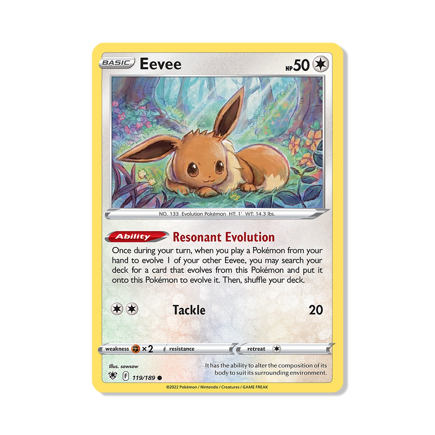 Eevee Pokémon Pokémon Astral Radiance - Normal kaart | Engels