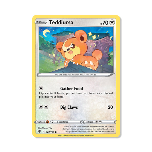 Teddiursa Pokémon Pokémon Astral Radiance - Normal kaart | Engels