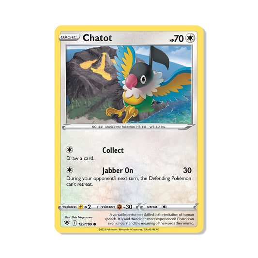 Chatot Pokémon Pokémon Astral Radiance - Normal kaart | Engels