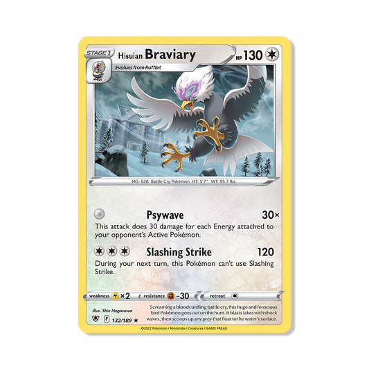 Hisuian Braviary Pokémon Pokémon Astral Radiance - Normal kaart | Engels