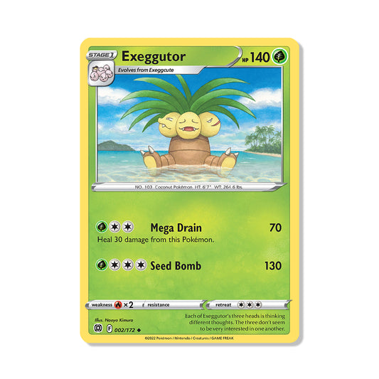 Exeggutor Pokémon Sword & Shield Brilliant Stars - Reverse Holo kaart | Engels