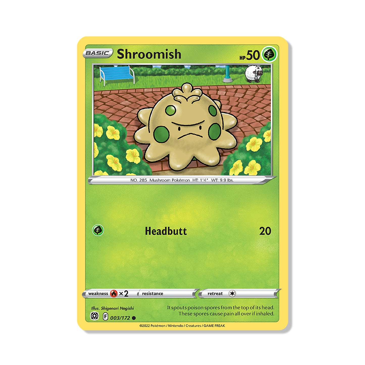Shroomish Pokémon Sword & Shield Brilliant Stars - Normal kaart | Engels