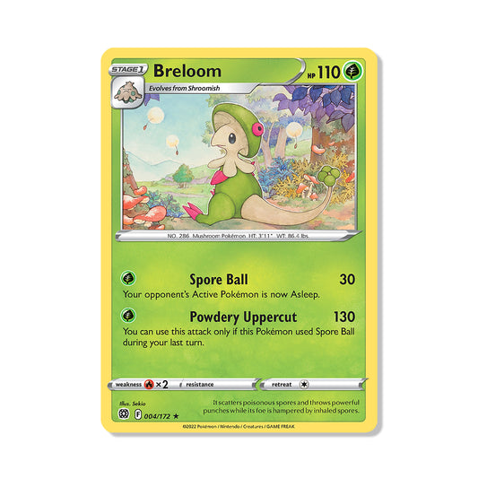 Breloom Pokémon Sword & Shield Brilliant Stars - Reverse Holo kaart | Engels