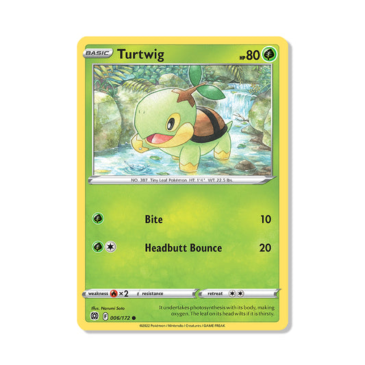 Turtwig Pokémon Sword & Shield Brilliant Stars - Normal kaart | Engels
