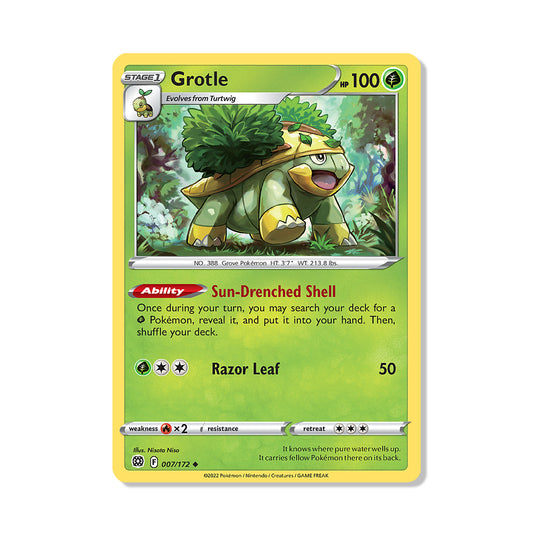 Grotle Pokémon Sword & Shield Brilliant Stars - Normal kaart | Engels