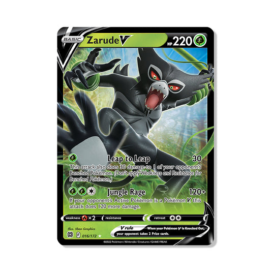 Zarude V Pokémon Sword & Shield Brilliant Stars - Full Art kaart | Engels