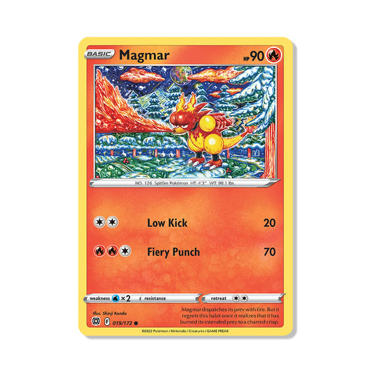 Magmar Pokémon Sword & Shield Brilliant Stars - Normal kaart | Engels