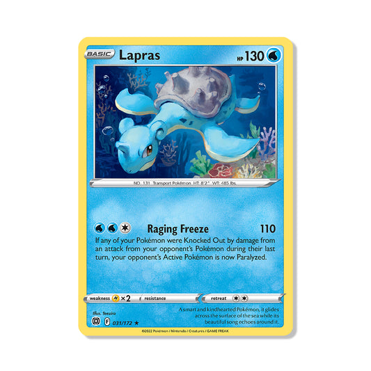 Lapras Pokémon Sword & Shield Brilliant Stars - Reverse Holo kaart | Engels