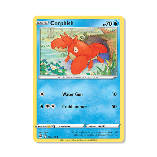 Corphish Pokémon Sword & Shield Brilliant Stars - Normal kaart | Engels