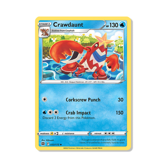 Crawdaunt Pokémon Sword & Shield Brilliant Stars - Reverse Holo kaart | Engels