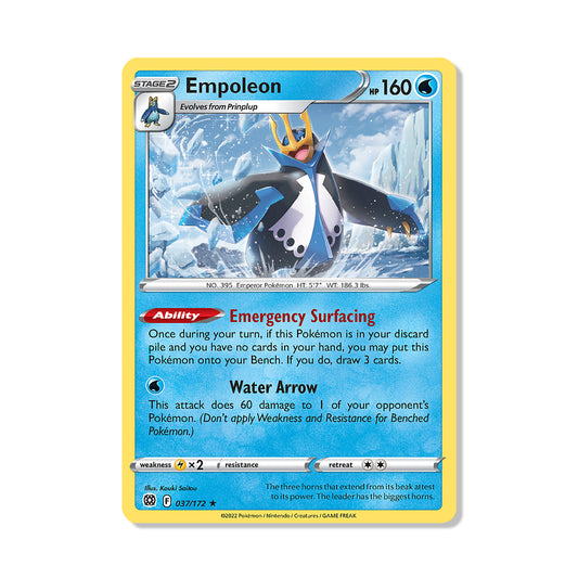 Empoleon Pokémon Sword & Shield Brilliant Stars - Reverse Holo kaart | Engels