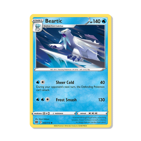 Beartic Pokémon Sword & Shield Brilliant Stars - Reverse Holo kaart | Engels