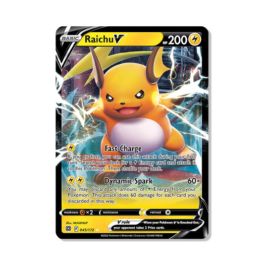 Raichu V Pokémon Sword & Shield Brilliant Stars - Full Art kaart | Engels