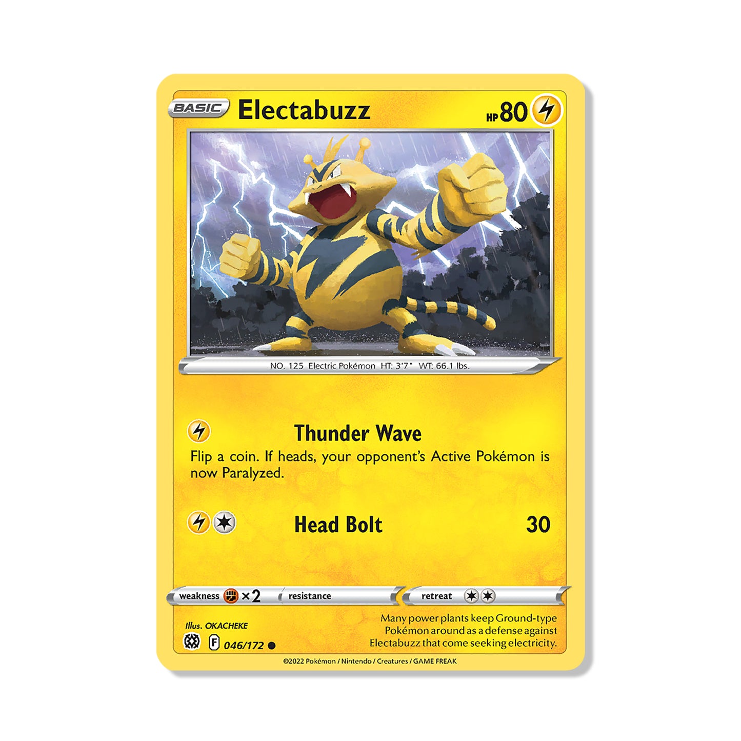 Electabuzz Pokémon Sword & Shield Brilliant Stars - Normal kaart | Engels