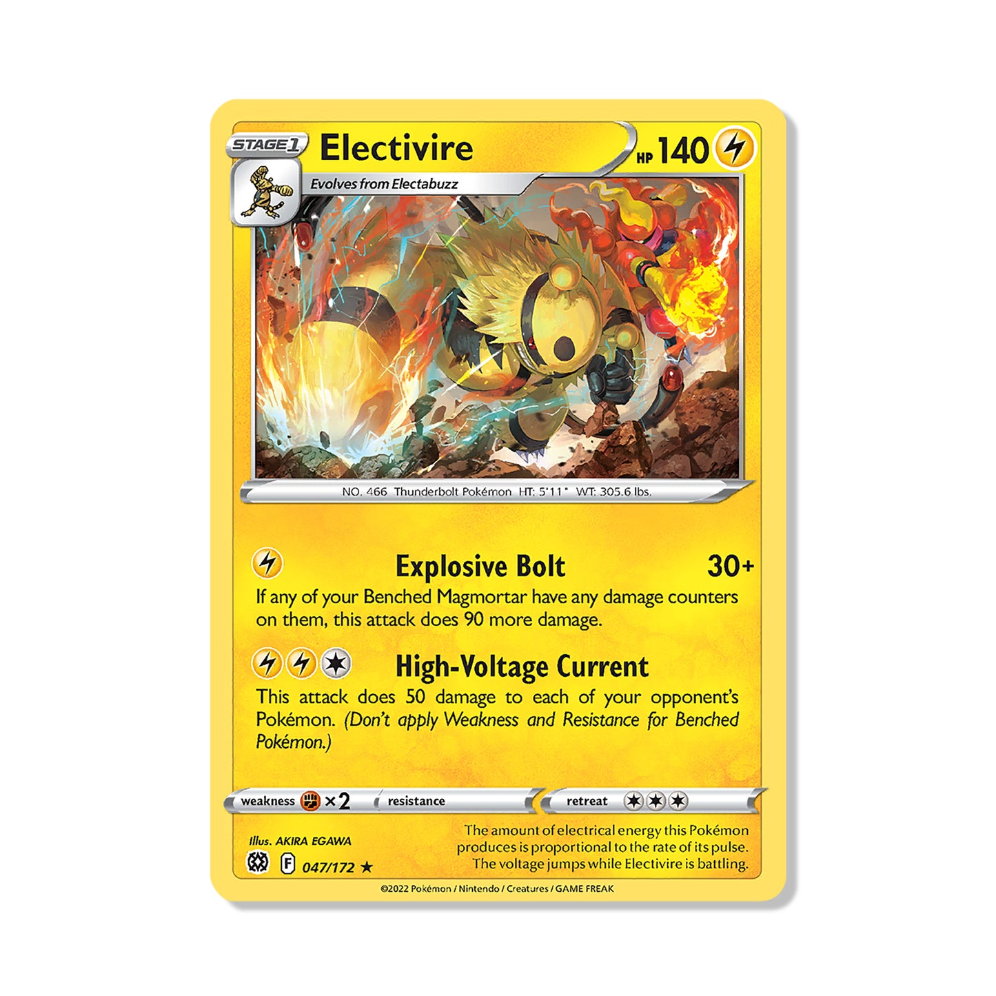 Electivire Pokémon Sword & Shield Brilliant Stars - Normal kaart | Engels