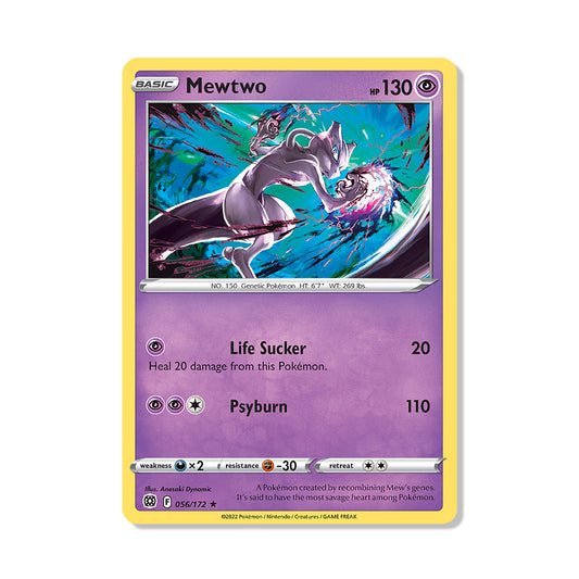 Mewtwo Pokémon Sword & Shield Brilliant Stars - Reverse Holo kaart | Engels