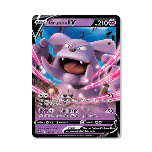 Granbull V Pokémon Sword & Shield Brilliant Stars - Full Art kaart | Engels
