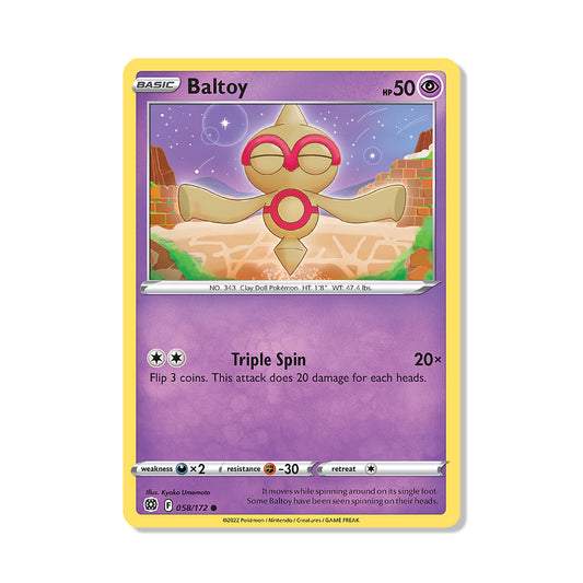 Baltoy Pokémon Sword & Shield Brilliant Stars - Normal kaart | Engels