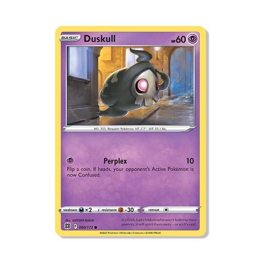 Duskull Pokémon Sword & Shield Brilliant Stars - Reverse Holo kaart | Engels