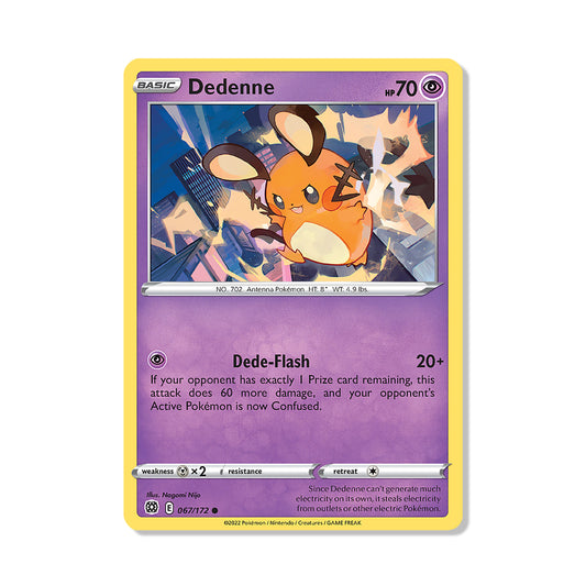 Dedenne Pokémon Sword & Shield Brilliant Stars - Reverse Holo kaart | Engels