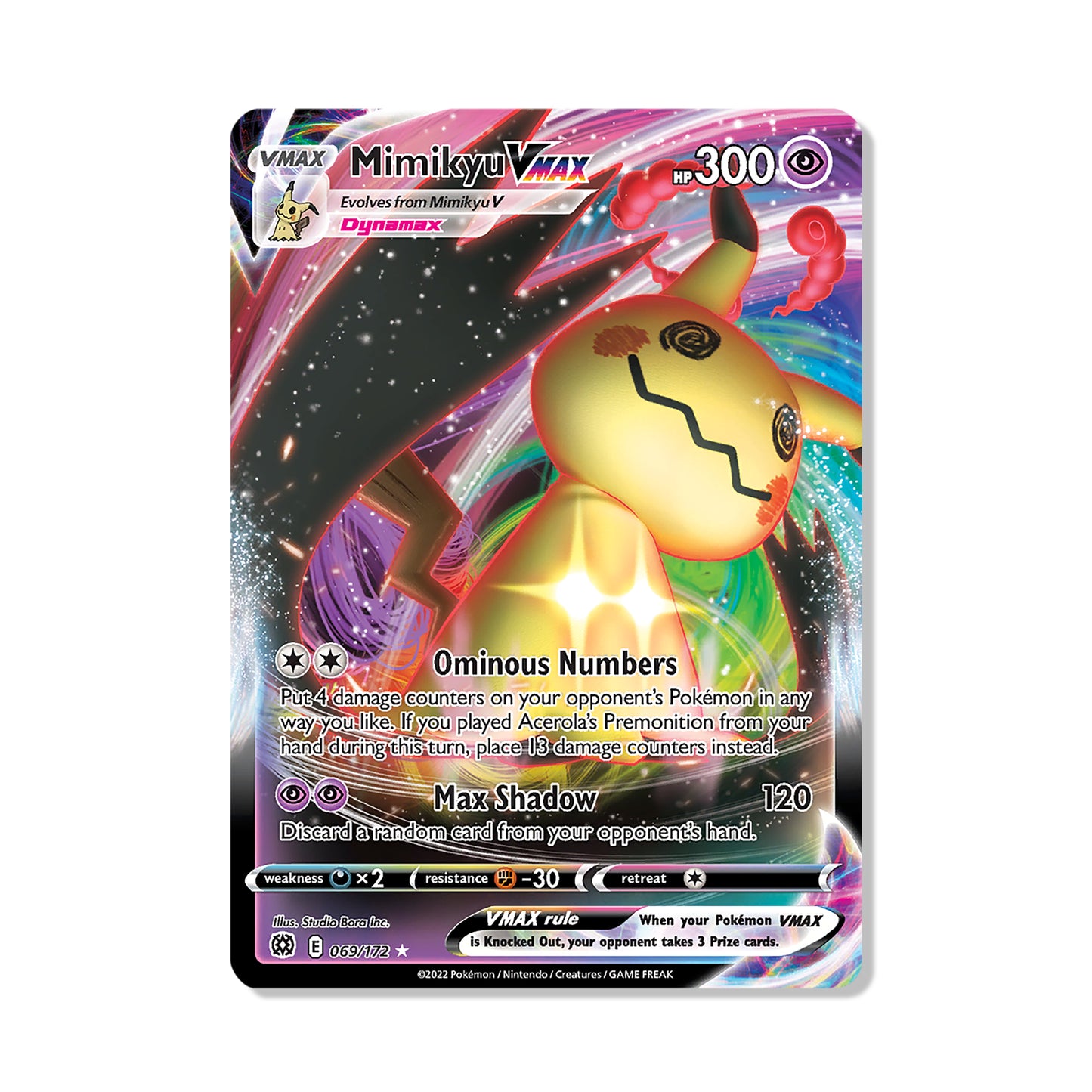 Mimikyu VMAX Pokémon Sword & Shield Brilliant Stars - Full Art kaart | Engels