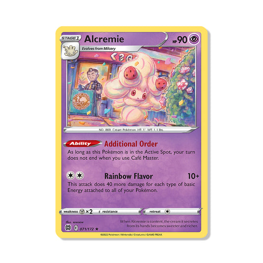 Alcremie Pokémon Sword & Shield Brilliant Stars - Reverse Holo kaart | Engels