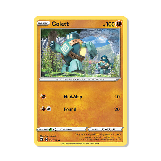 Golett Pokémon Sword & Shield Brilliant Stars - Normal kaart | Engels