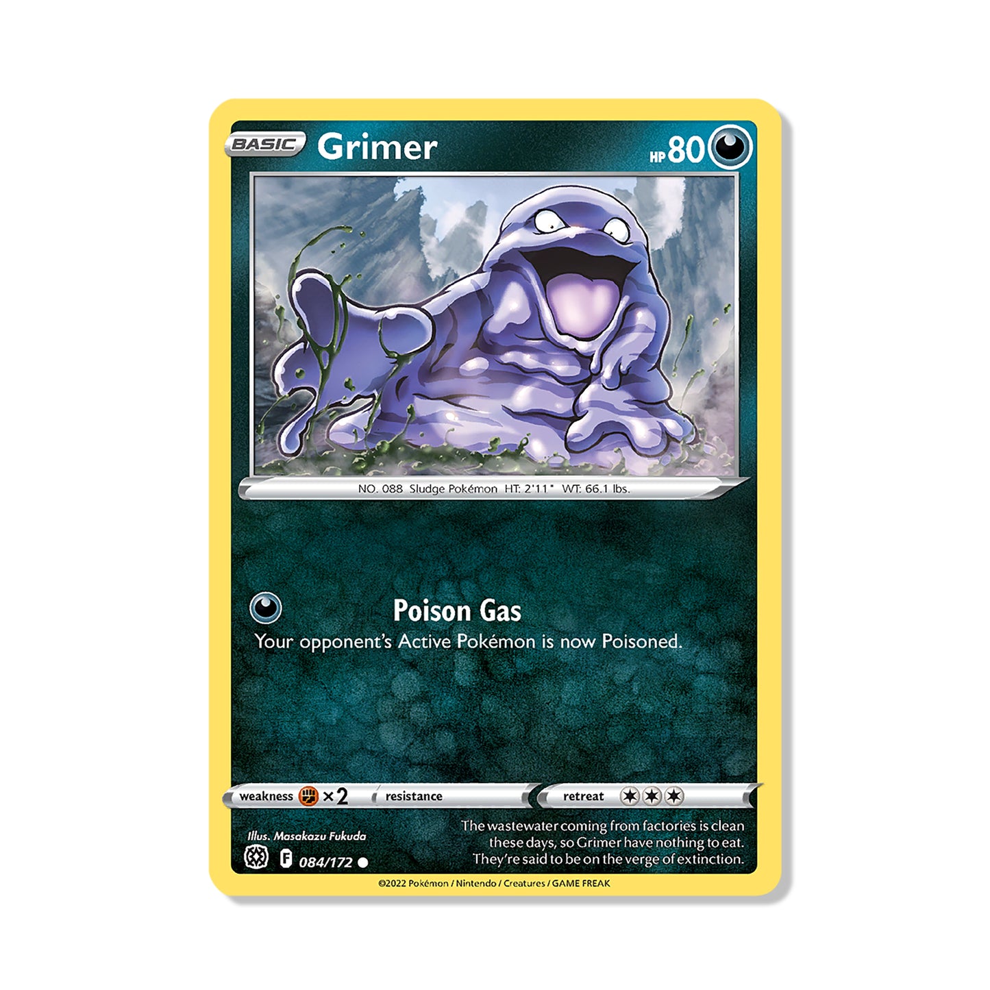 Grimer Pokémon Sword & Shield Brilliant Stars - Normal kaart | Engels