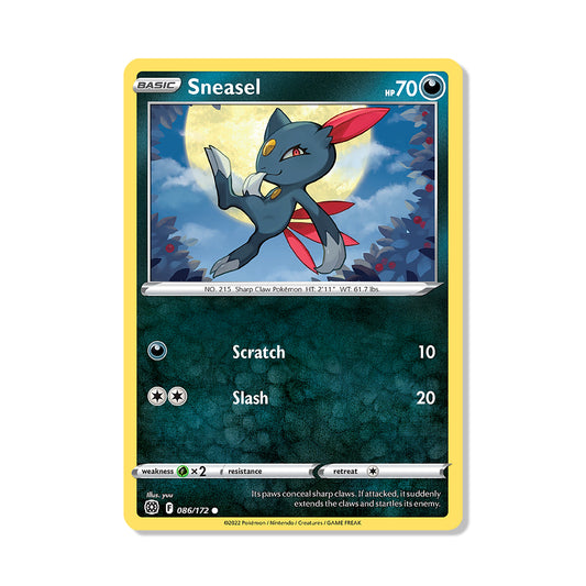 Sneasel Pokémon Sword & Shield Brilliant Stars - Reverse Holo kaart | Engels