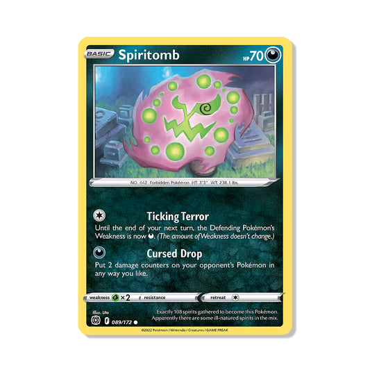 Spiritomb Pokémon Sword & Shield Brilliant Stars - Normal kaart | Engels