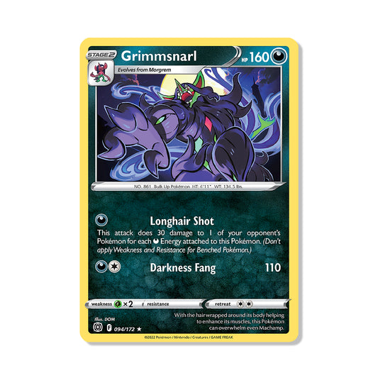 Grimmsnarl Pokémon Sword & Shield Brilliant Stars - Reverse Holo kaart | Engels