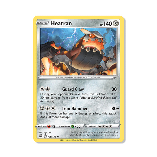 Heatran Pokémon Sword & Shield Brilliant Stars - Reverse Holo kaart | Engels
