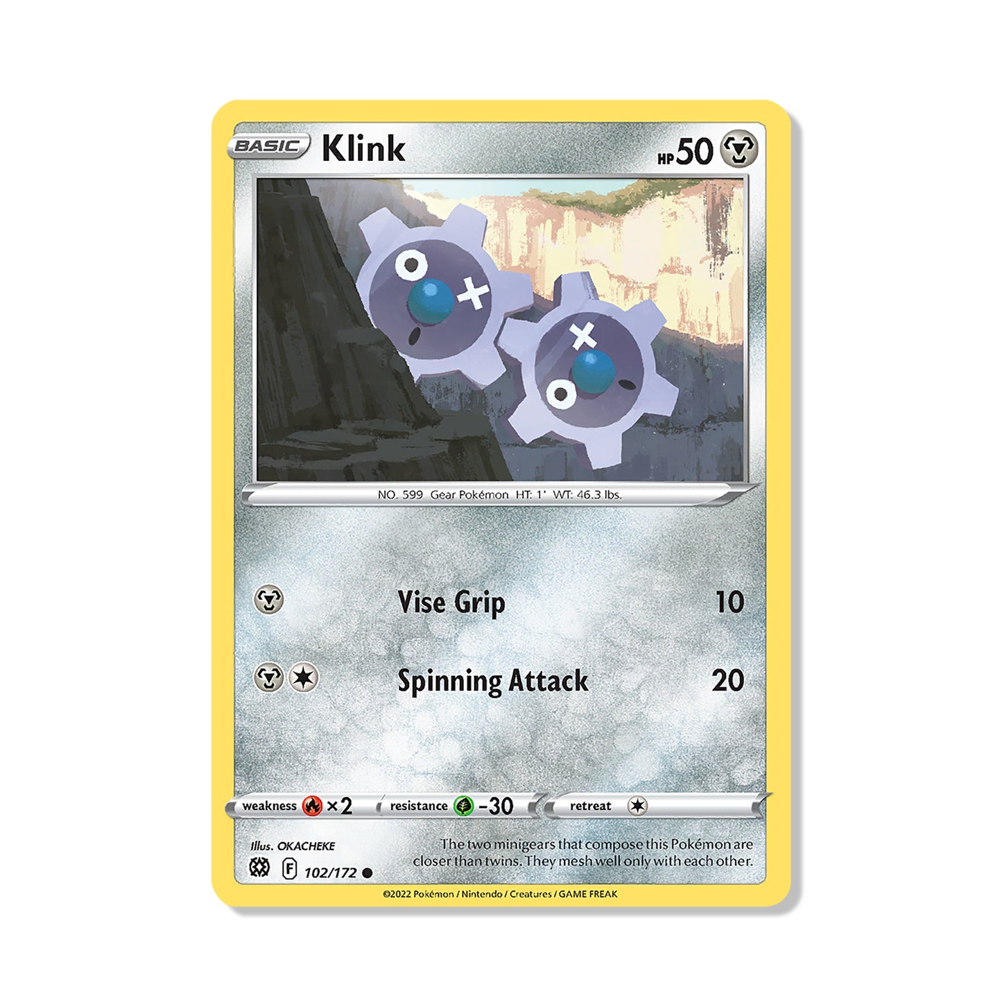 Klink Pokémon Sword & Shield Brilliant Stars - Normal kaart | Engels