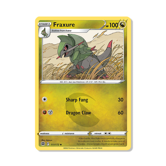 Fraxure Pokémon Sword & Shield Brilliant Stars - Reverse Holo kaart | Engels
