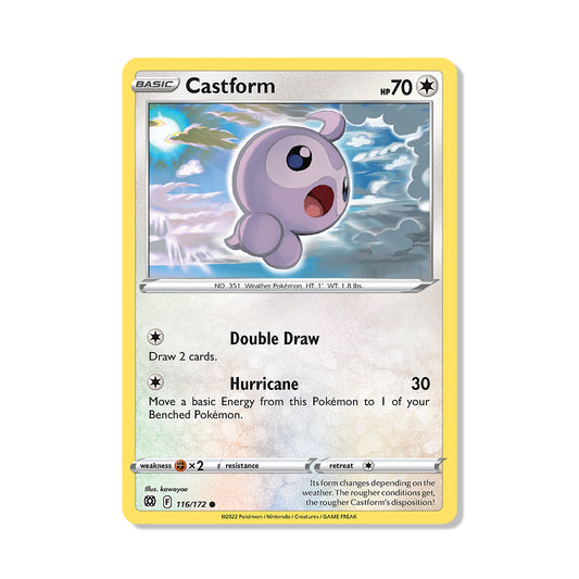 Castform Pokémon Sword & Shield Brilliant Stars - Normal kaart | Engels