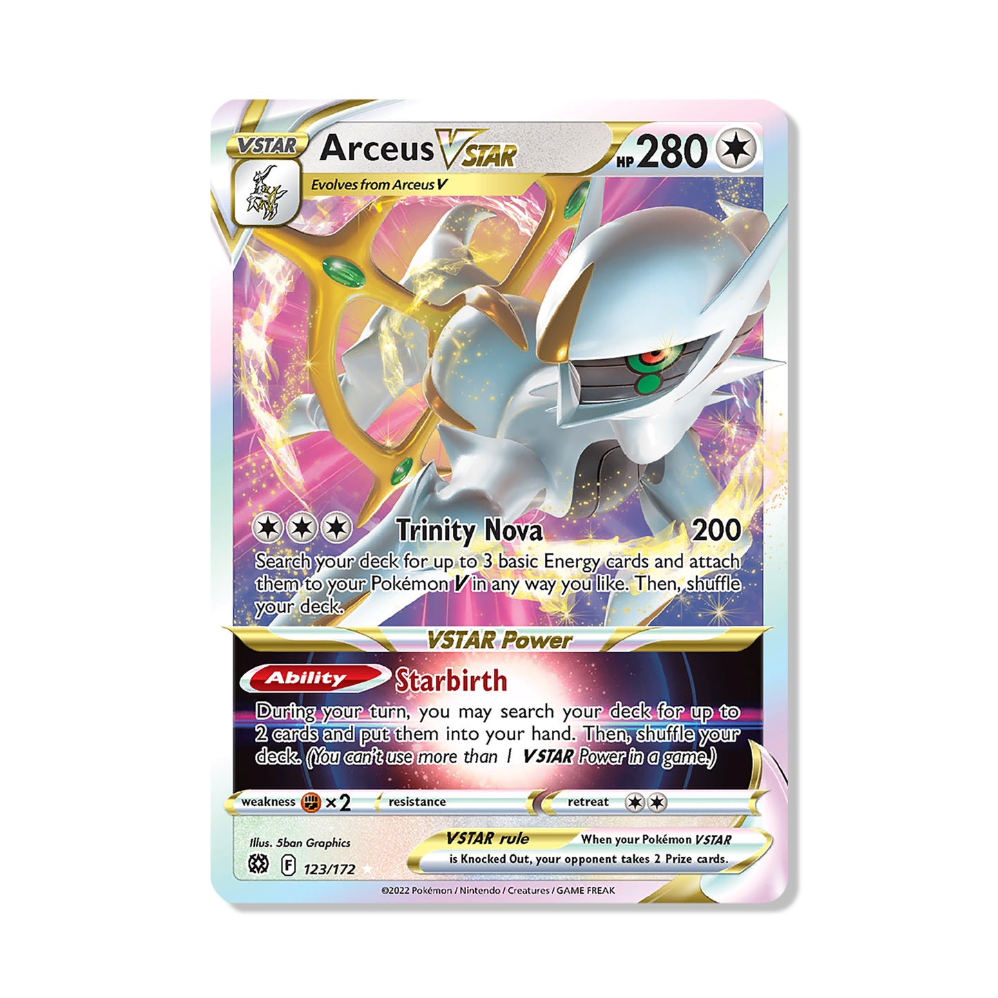 Arceus VSTAR Pokémon Sword & Shield Brilliant Stars - Full Art kaart | Engels