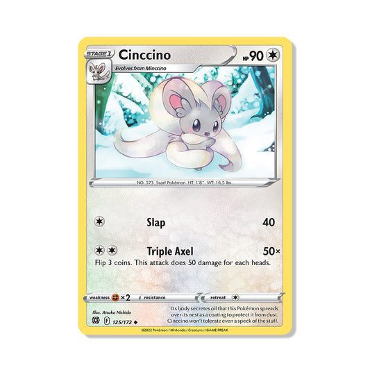 Cinccino Pokémon Sword & Shield Brilliant Stars - Reverse Holo kaart | Engels
