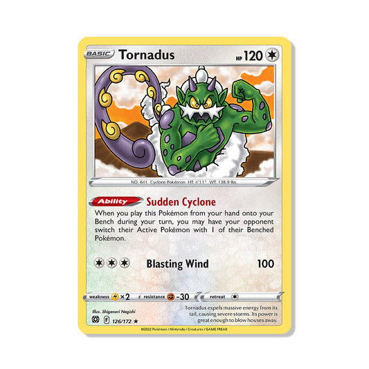 Tornadus Pokémon Sword & Shield Brilliant Stars - Reverse Holo kaart | Engels