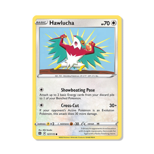 Hawlucha Pokémon Sword & Shield Brilliant Stars - Reverse Holo kaart | Engels