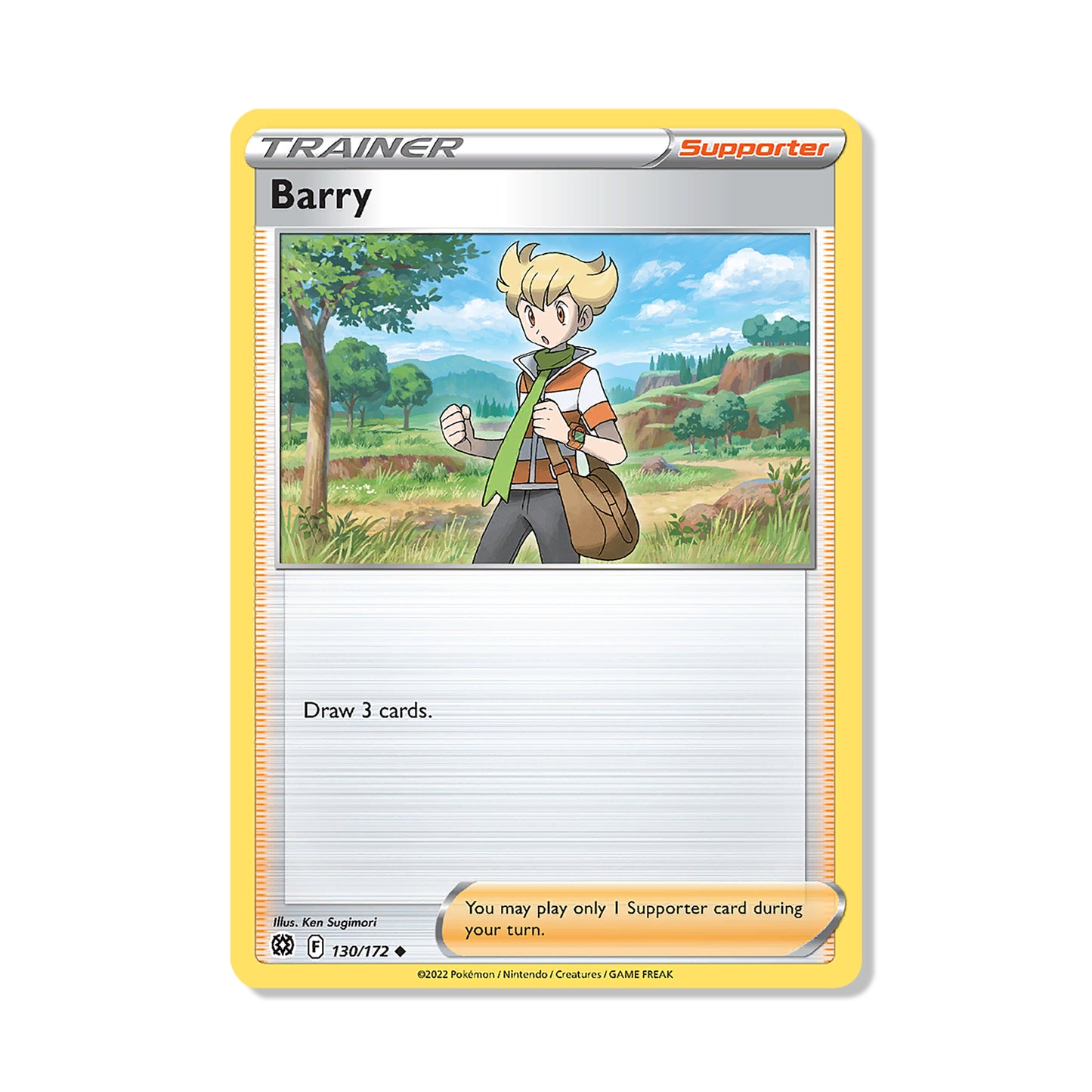 Barry Pokémon Sword & Shield Brilliant Stars - Normal kaart | Engels