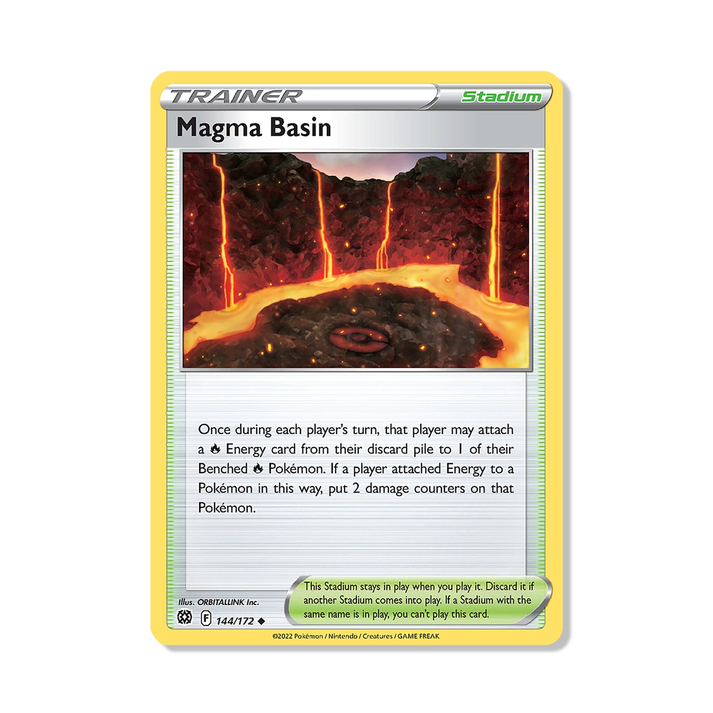 Magma Basin Pokémon Sword & Shield Brilliant Stars - Normal kaart | Engels