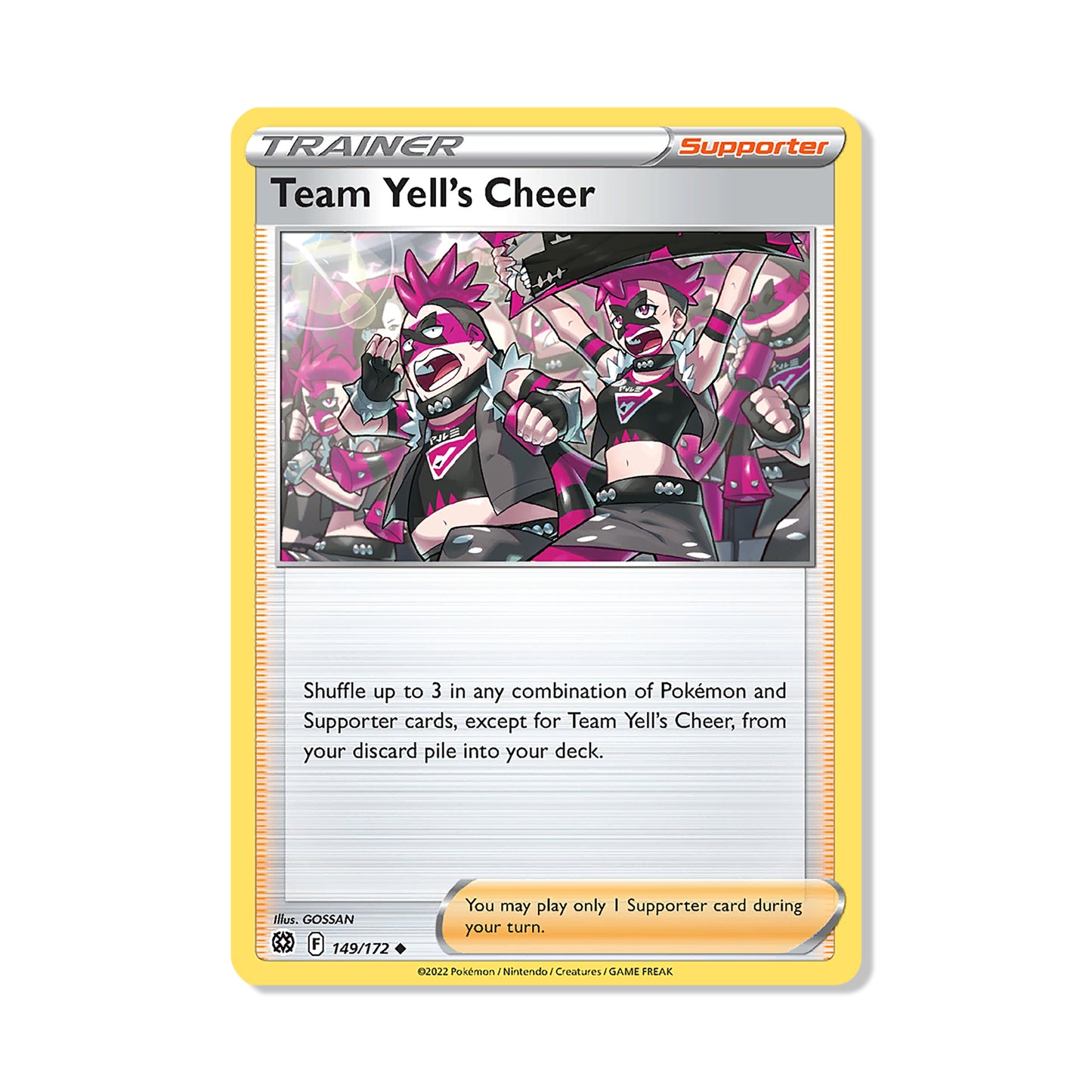 Team Yell's Cheer Pokémon Sword & Shield Brilliant Stars - Normal kaart | Engels